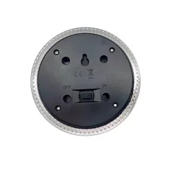 LED-zonne-vloerlamp KANE, zwart, set van 6, IP44