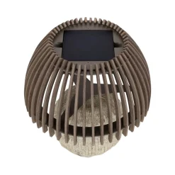 Les Jardins LED tafellamp Alba, grijs/beige, hoogte 41 cm