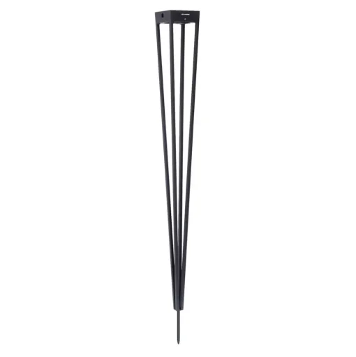 Les Jardins LED-zonnezaklamp Tinka, grijs, 90 cm, grondspies