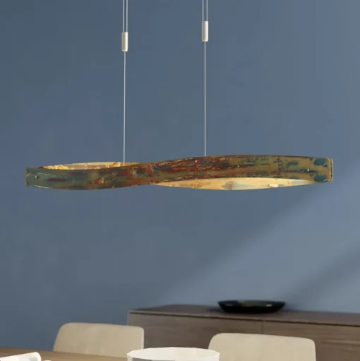 Lian LED hanglamp met geoxideerd oppervlak