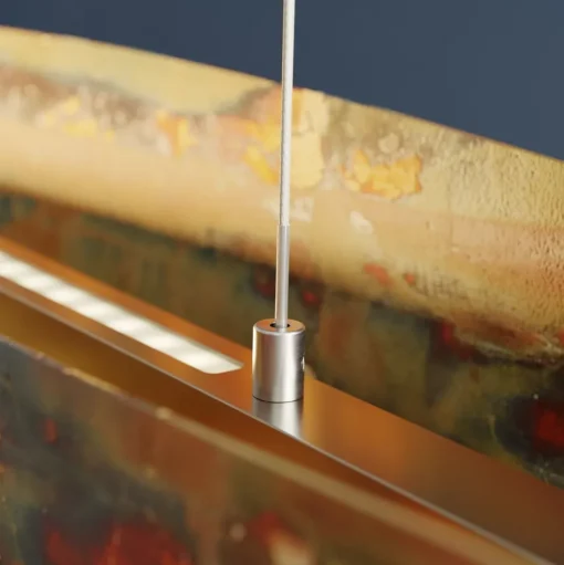 Lian LED hanglamp met geoxideerd oppervlak