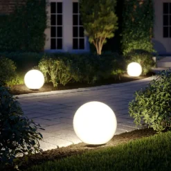 Lichtbol Cumulus S voor in de tuin, Ø 30 cm