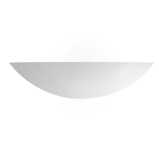 Lichte wandlamp van gips, beschilderbaar
