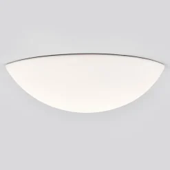 Lichte wandlamp van gips, beschilderbaar