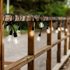 Lichtketting Girlanda IP44 zwart 15 m zonder lampjes