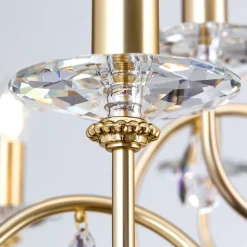 12-lichts kroonluchter VIOLETTA, goud