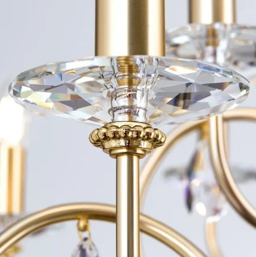 12-lichts kroonluchter VIOLETTA, goud