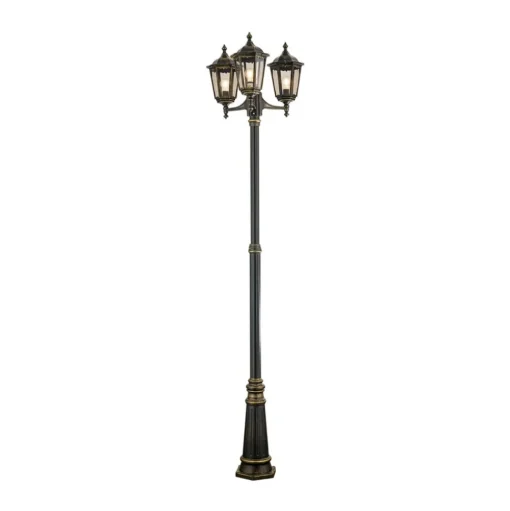 3-lichts lantaarnpaal Fabio, 255 cm