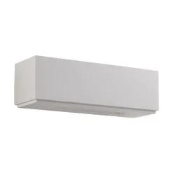 Lidby wandlamp Benno, 29 cm, gips, wit, hoekig, G9
