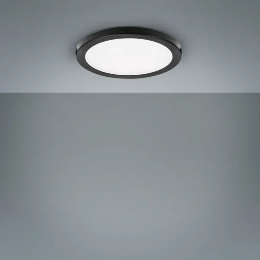 LIGHTME LED inbouwlamp Aqua Plano IP44 zwart