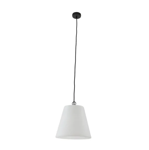 Lindby Alaida buiten hanglamp, stompe kegel, wit