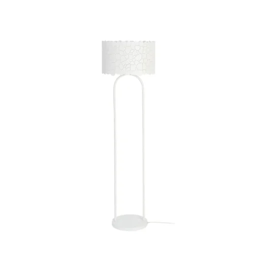 Lindby Aralena vloerlamp, wit, metaal, hoogte 143,5 cm