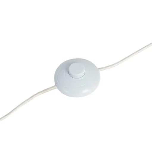 Lindby Aralena vloerlamp, wit, metaal, hoogte 143,5 cm