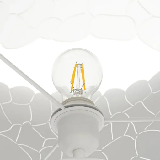 Lindby Aralena vloerlamp, wit, metaal, hoogte 143,5 cm