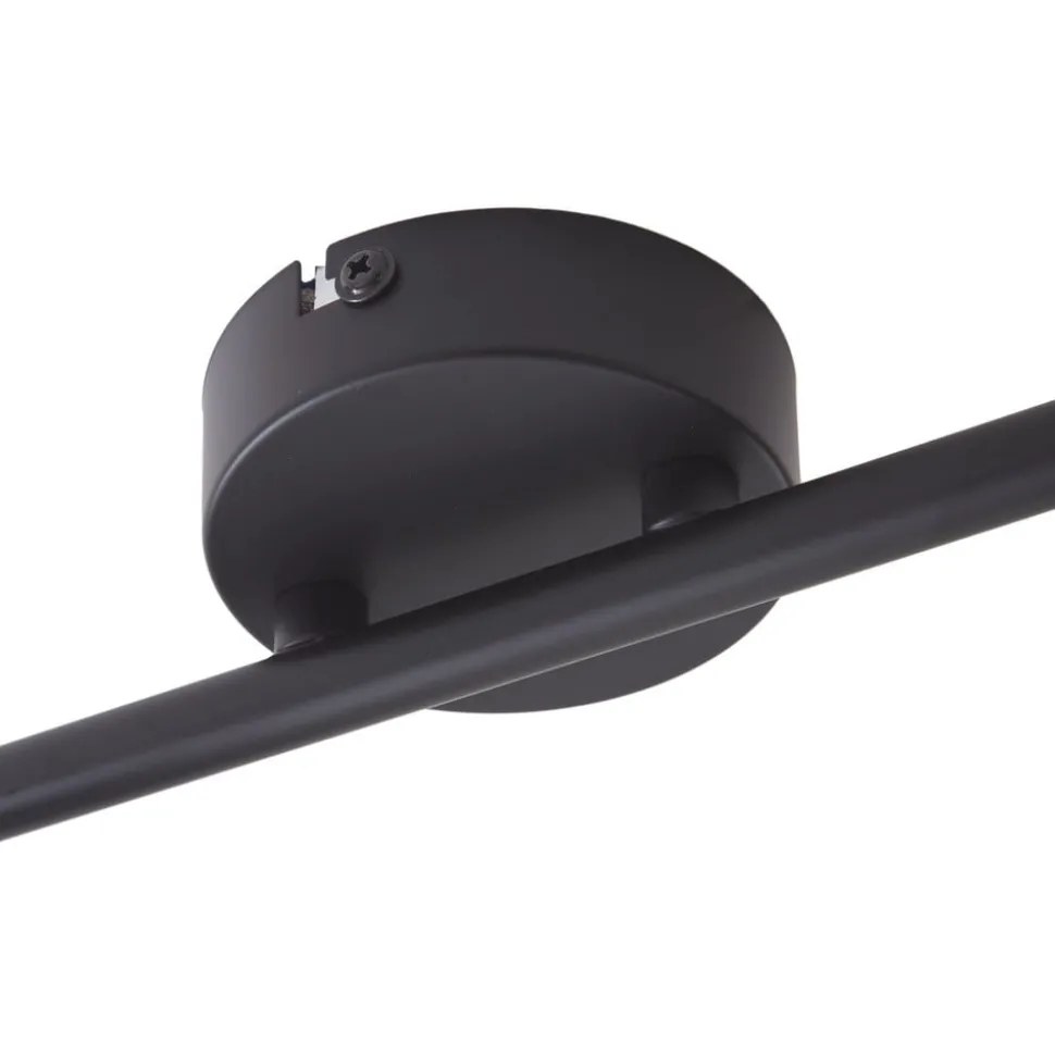 Lindby Arna plafondlamp, zwart, 2-lamps