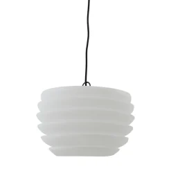 Lindby Arona buiten hanglamp, Ø 38 cm, wit