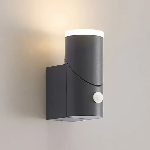 Lindby Aspyn LED buiten wandlamp, 1-lamp, sensor