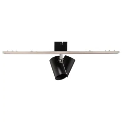 Lindby Berisha LED plafondlamp, 4-lamps, zwart
