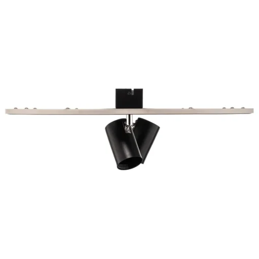 Lindby Berisha LED plafondlamp, 4-lamps, zwart