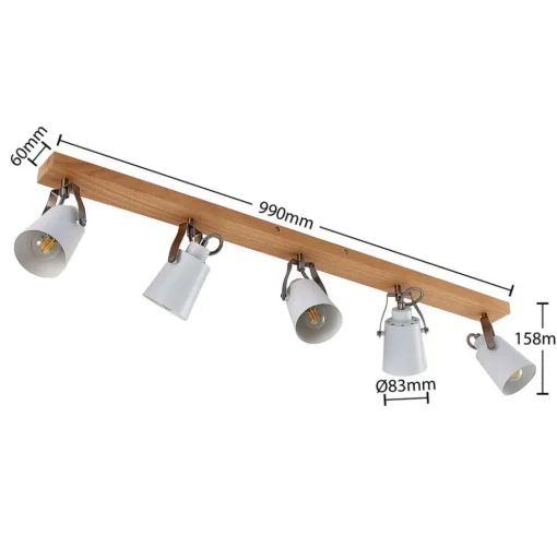 Lindby Blana plafondlamp, 5-lamps