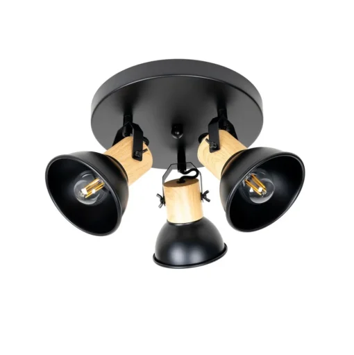 Lindby Bosko spot, 3-lamps, rond