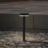 Lindby Brinca grondspies lamp op zonne-energie, zwart, PC, sensor