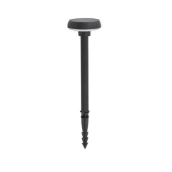 Lindby Brinca grondspies lamp op zonne-energie, zwart, PC, sensor