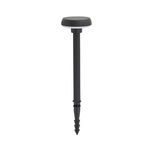 Lindby Brinca grondspies lamp op zonne-energie, zwart, PC, sensor