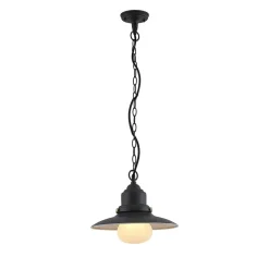 Lindby buiten hanglamp Roisin, antraciet, metaal, Ø 32cm