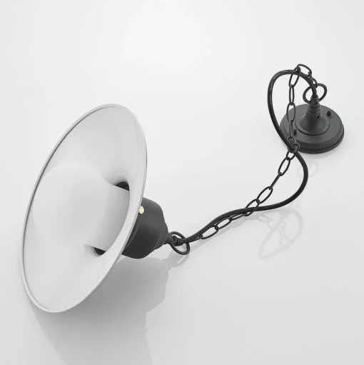Lindby buiten hanglamp Roisin, antraciet, metaal, Ø 32cm
