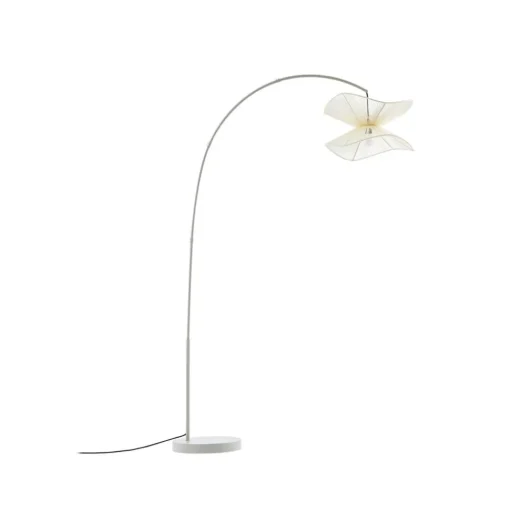 Lindby buiten vloerlamp Valdorin, beige, 199 cm, IP44