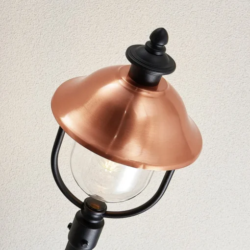 Lindby buitenlamp Clint, 177cm, metaal, zeewaterbestendig, E27