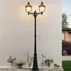 Lindby buitenlamp Clint, 225cm, 2-lamps, zeewaterbestendig, E27