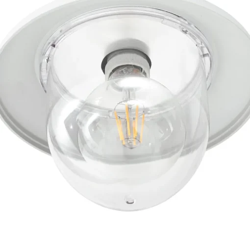Lindby buitenlamp Daphne, 220 cm, wit, metaal, E27