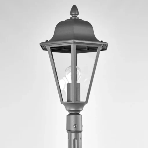 Lindby buitenlamp Edana, 211 cm, antraciet, E27, IP44