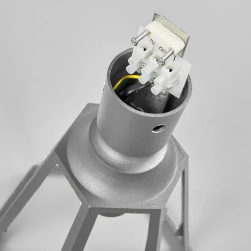 Lindby buitenlamp Edana, 211 cm, antraciet, E27, IP44