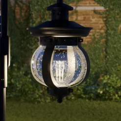 Lindby buitenlamp Farley, 215 cm, 2-lamps, IP44, E27