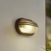 Lindby buitenwandlamp Adita, zwart, ABS, hoogte 16,3 cm