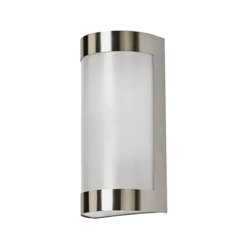 Lindby buitenwandlamp Alvin, 26 cm, roestvrij staal, IP44, E27