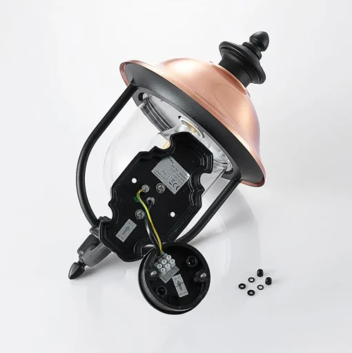 Lindby buitenwandlamp Clint, vrijstaand, zeewaterbestendig, E27