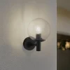 Lindby buitenwandlamp Dangan, helder, glas, Ø 20 cm