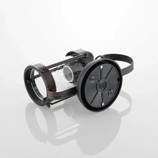 Lindby buitenwandlamp Farly, roestbruin, aluminium, 17cm