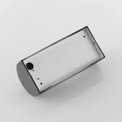 Lindby buitenwandlamp Junias, 24 cm, antraciet, sensor