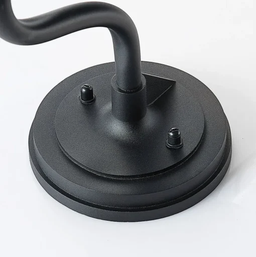 Lindby buitenwandlamp Kyan, hoogte 40 cm, zwart, IP44, E27