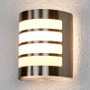 Lindby buitenwandlamp Noyan, 20 cm, roestvrij staal, IP44, E27