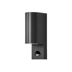 Lindby buitenwandlamp Palina, sensor, IP44, antraciet
