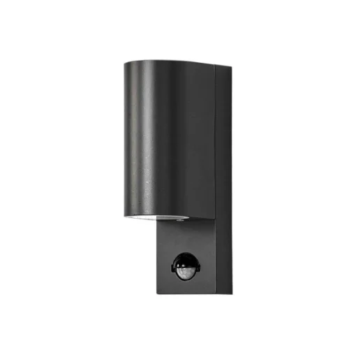 Lindby buitenwandlamp Palina, sensor, IP44, antraciet