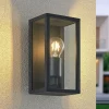 Lindby buitenwandlamp Peldar, helder, 1-lamp, 26cm, metaal