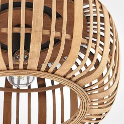 Lindby Canyana plafondlamp, naturel, rotan, Ø 40 cm