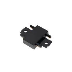 Lindby connector Lumaro, 180°, zwart, kunststof, set van 2